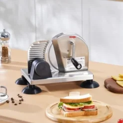 Bröd- och ostskärare, 32x28x27,5 cm, rostfritt stål, justerbar tjocklek