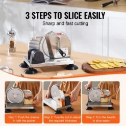 Bröd- och ostskärare, 32x28x27,5 cm, rostfritt stål, justerbar tjocklek