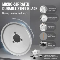 Bröd- och ostskärare, 32x28x27,5 cm, rostfritt stål, justerbar tjocklek