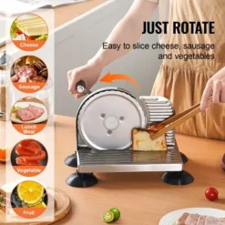 Bröd- och ostskärare, 32x28x27,5 cm, rostfritt stål, justerbar tjocklek