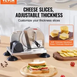 Bröd- och ostskärare, 32x28x27,5 cm, rostfritt stål, justerbar tjocklek