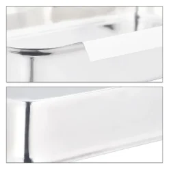 Köksutrustningsset-Brödningsbricka set, rostfritt stål, 4x17x23 cm, silver