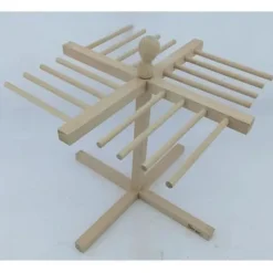 Pastamaskiner-Bred ut färsk pasta i trä med 16 ställ Torkställ för färsk pasta Torka lång pasta som spagetti och