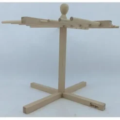 Pastamaskiner-Bred ut färsk pasta i trä med 16 ställ Torkställ för färsk pasta Torka lång pasta som spagetti och