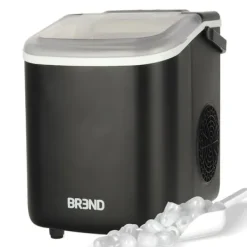 BREND Isbitaricksmaskin med Skopa – Bärbar Isblockstillverkare – Svart