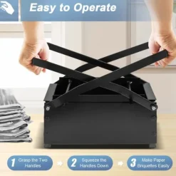 Brikettpress - Tidnings-/pappersbrikettpress - Återvinn tidningar till bränslebriketter - Svart