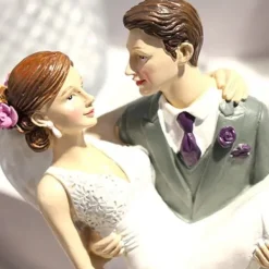 Utrustning För Tårtdekoration-Bröllopsfigur - dekora - Brudpar - 20 cm - Harpiks - Tårtdekoration
