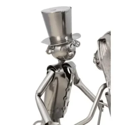 Vinflaskhållare-BRUBAKER Vinflaskhållare - Gift par-Bröllop - Metall - Prydnadsföremål