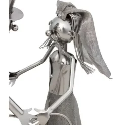 Vinflaskhållare-BRUBAKER Vinflaskhållare - Gift par-Bröllop - Metall - Prydnadsföremål