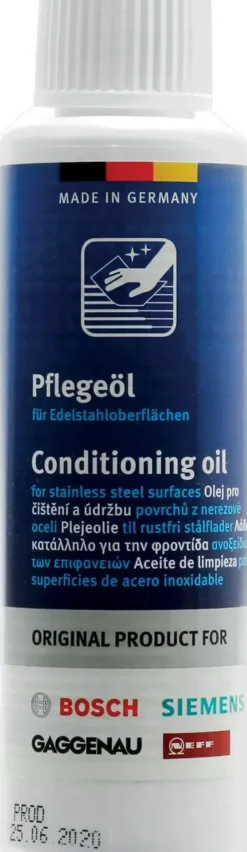 Rengöringsmedel-BSH Care oil för rostfria ytor