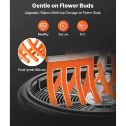 Salladsslungor-Bud Leaf Bowl Trimmer, 60x60x53.5 cm, Rostfritt stål, Manuell skärmaskin