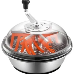 Salladsslungor-Bud Trimmer, 42x42x38,9 cm, Rostfritt Stål, Manuell Skärmaskin