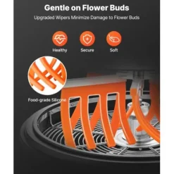 Salladsslungor-Bud Trimmer, 42x42x38,9 cm, Rostfritt Stål, Manuell Skärmaskin