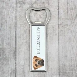 Drinkshakers & Drinkverktyg-Bullmastiff, Bulmastiff - flasköppnare med foto och inskription för Art-Dog öl