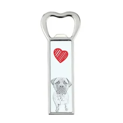 Drinkshakers & Drinkverktyg-Bullmastiff, Bulmastiff - flasköppnare med en hund, personlig kylöppnare, unik present till en man från Art-Dog