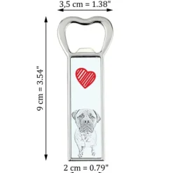 Drinkshakers & Drinkverktyg-Bullmastiff, Bulmastiff - flasköppnare med en hund, personlig kylöppnare, unik present till en man från Art-Dog