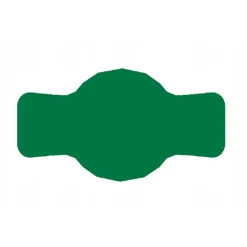 Burketikett 7x4 cm för marmelad 72 st grön matt