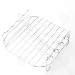 Grillar-C Grill 19cmx18,8cm Air Fryer Bred Enkel Grillgrill för kött för grill Utomhuscamping Hög motståndskraftig