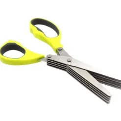 Kökssaxar-Cadillaps Ciseaux gravé; Herbarier 5 Kantar Multiblade Kökkniv i Rostfritt Stål Grön