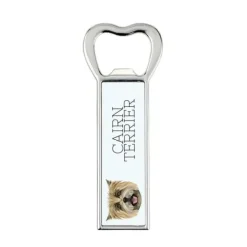 Cairn Terrier - flasköppnare med foto och inskription för Art-Dog öl