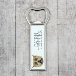 Cairn Terrier - flasköppnare med foto och inskription för Art-Dog öl