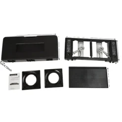 Portabla Spisar-Campingkök, 2 brännare, bärbar design,Med bakplåt