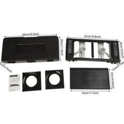 Portabla Spisar-Campingkök, 2 brännare, bärbar design,Med bakplåt