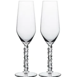 Orrefors Glas-Carat Champagneglas 24cl, 2-pack -