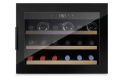 Caso WineSafe 18 EB Black, Vinkylare med kompressor, Inbyggd, 18 flaska/flaskor, 60 W, A, Svart