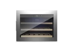 Caso WineSafe 18 EB Inox, Vinkylare med kompressor, Inbyggd, 18 flaska/flaskor, 60 W, A, Silver