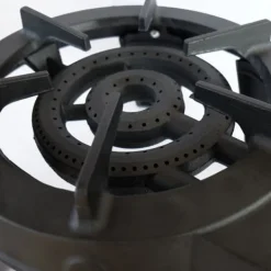 Gasdrivna Bordsgrillar-CATERING gjutjärnsgaspis 9,8 KW 4 fot 3 kranar Kraftfull och stabil TRIGLAV