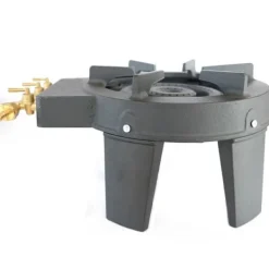 Gasdrivna Bordsgrillar-CATERING gjutjärnsgaspis 9,8 KW 4 fot 3 kranar Kraftfull och stabil TRIGLAV