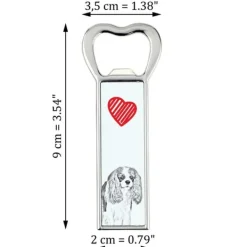Drinkshakers & Drinkverktyg-Cavalier King Charles Spaniel - flasköppnare med en hund, personlig kylöppnare, unik present till en man från Art-Dog