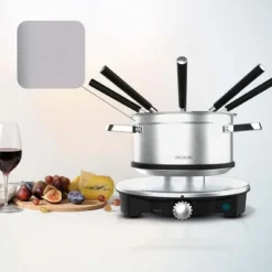 Cecotec Electric cheese, chocolate and oil fondue, 1500 W and 8 forks.