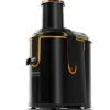 Cecotec 1300-W slow juicer with titanium-coated disc and XXL inlet mouth.