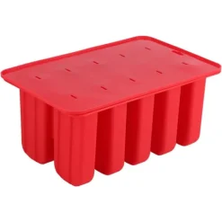 10-cellers silikonglassform för fryst glass med lock