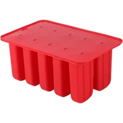 10-cellers silikonglassform för fryst glass med lock