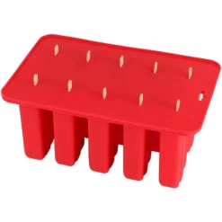 10-cellers silikonglassform för fryst glass med lock