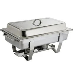 Chafing Dish, 9L kapacitet, hållbar konstruktion i rostfritt stål,Silver 1PCS