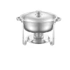 Chafing Dish Set, Rostfritt Stål, Platsbesparande Design,Silver