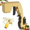 Drinkshakers & Drinkverktyg-Champagne Gun Wine Dispenser Shooting Fountain Champagne Gun (Guld) [66]