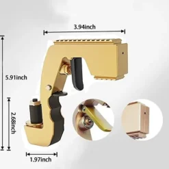 Drinkshakers & Drinkverktyg-Champagne Gun Wine Dispenser Shooting Fountain Champagne Gun (Guld) [66]
