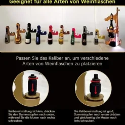 Korkskruvar-Champagnepistol - Öljet - Plast - Hållbar - Lätt att använda