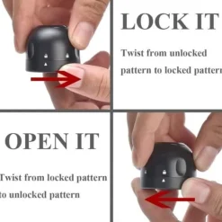 Champagnepropp - Ej specificerat - 2 Pack - Silikon - Kompakt design - Twist Lock