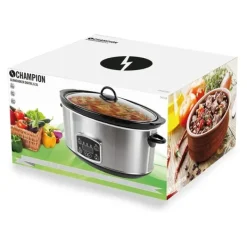 Champion Matlagningsmaskiner-Slowcooker 6,5L 320W SC210 Rostfri