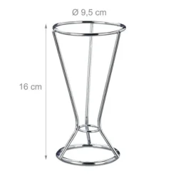 Chipshållare, 16x9,5 cm, Silver