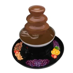 Maskiner För Chokladtemperering-Chokladfontän, 3-nivå i rostfritt stål, 1 lb kapacitet, kontinuerligt flöde, lätt att rengöra, idealisk för fester