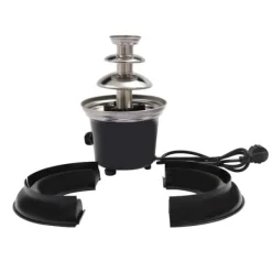 Maskiner För Chokladtemperering-Chokladfontän, 3-nivå i rostfritt stål, 1 lb kapacitet, kontinuerligt flöde, lätt att rengöra, idealisk för fester