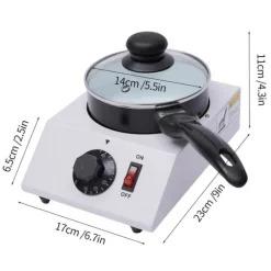 Maskiner För Chokladtemperering-Chokladsmältare, Non-Stick Gryta, Justerbar Värme,VIT