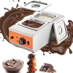 Maskiner För Chokladtemperering-Chokladtempereringsmaskin, 9 pund, 2 tankar, smältdegel för perfekt chokladbearbetning.